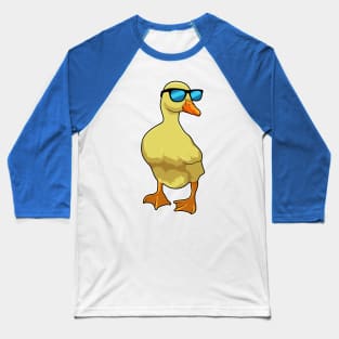 Duck with Sunglasses Baseball T-Shirt